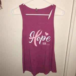 Pink breast cancer tank top
